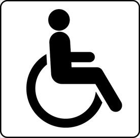 交通图标系列 残疾人标志 图标