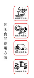 休闲食品食用方法