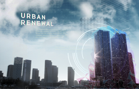 科技感城市建筑物