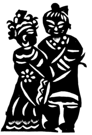 剪影 窗花 中国风 剪纸 手工