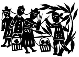 剪影 窗花 中国风 剪纸 手工