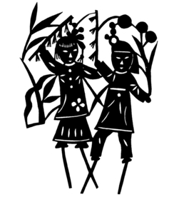 剪影 窗花 中国风 剪纸 手工