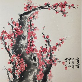 国画梅花