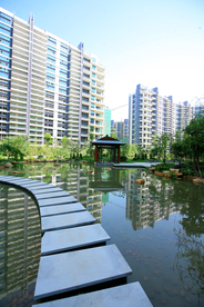 社区小区景观环境摄影素材图