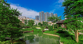 社区小区景观环境摄影素材图