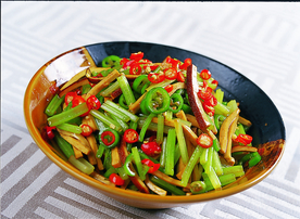 香芹炒豆干