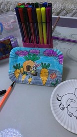 纸盘画