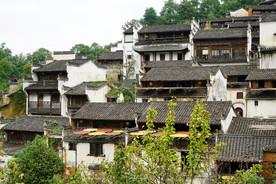 婺源篁岭晒秋人家徽派建筑