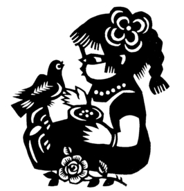 窗花 剪影 中国风 剪纸 手工