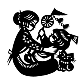 窗花 剪影 中国风 剪纸 手工