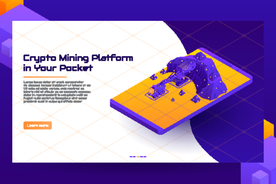 科技商务插画图案