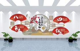 校园文化墙八礼四仪