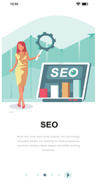 手机界面工作插画