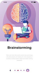 手机界面工作插画