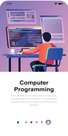 手机界面工作插画