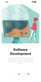 手机界面工作插画