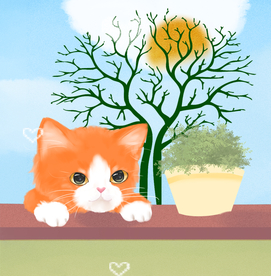 手绘小猫