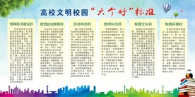 高校文明校园 六个好标准