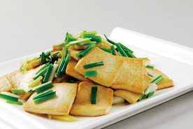 小香葱煎豆腐