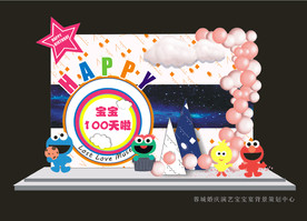 宝宝生日宴背景