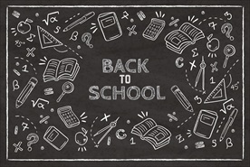 黑板手绘教育主题背景底纹