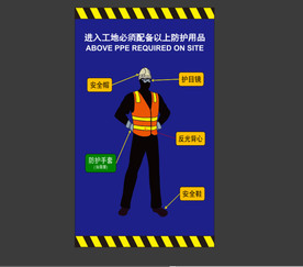 进入工地必须配备以上防护用品