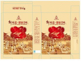 腊鸭包装平面展开图