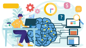 扁平化商务办公科技元素