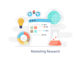 创意商务科技人物矢量释义元素