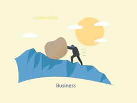 创意商务科技人物矢量释义元素