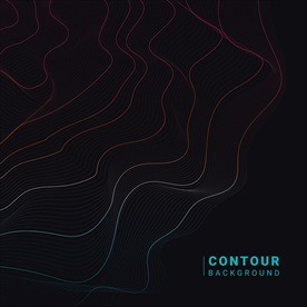 抽象轮廓线底纹