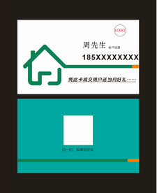 名片模板 房产名片