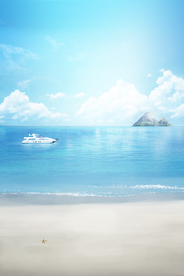 沙滩大海背景