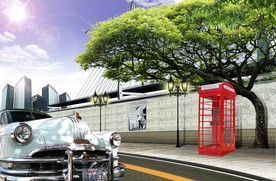 户外跑车   风景