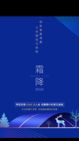 霜降 单图  蓝色
