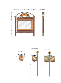 宣传栏 立牌 标识 标牌
