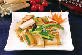 小香葱煎豆腐