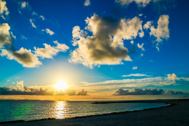 海上夕阳美景