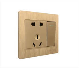 插座开关一开3孔面板