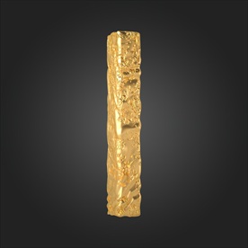 金属质感立体字母I