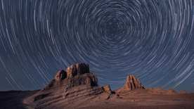 群山 星空 夜景 高山 风景