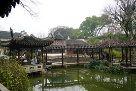 苏州园林留园的古建筑景观