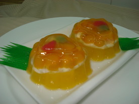 香芒冻布丁