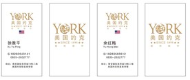 美国约克名片