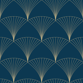 简约叶脉线描重复背景