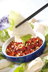 生菜烤鸭包