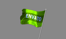 旗帜贴图效果样机