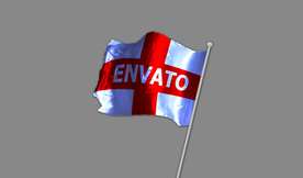 旗帜贴图效果样机