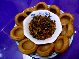 窝窝头包肉