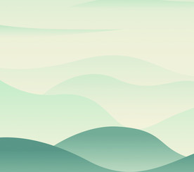 禅意 插画 远山